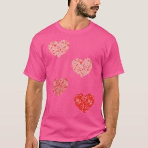 Camiseta Red Lovely Hearts