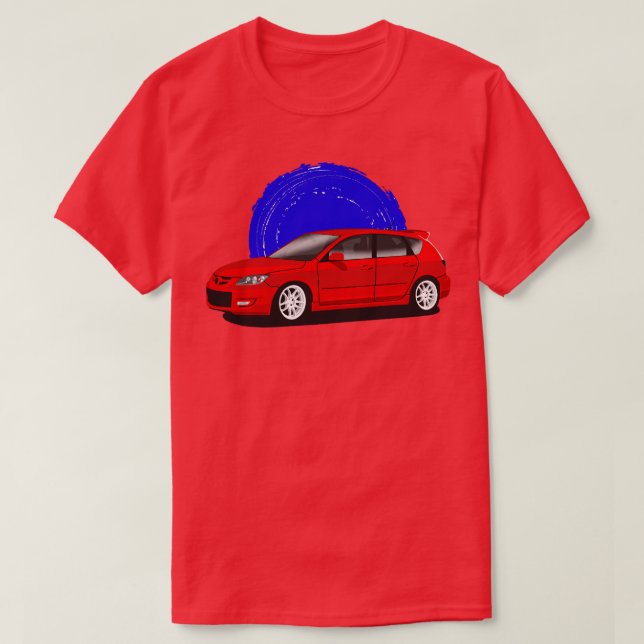 Camiseta Red Mazda 3 MPS (Frente do Design)