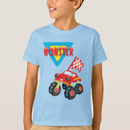 Camiseta Red Monster Truck Kids