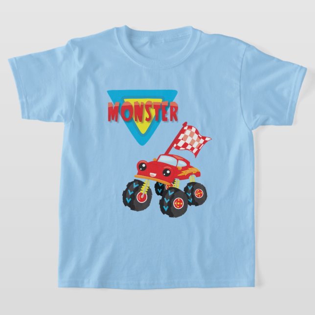 Camiseta Red Monster Truck Kids (Postura )