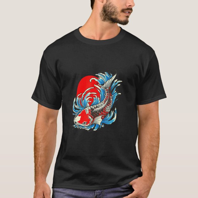 Camiseta Red Moon Japan Koi Fish (Frente)