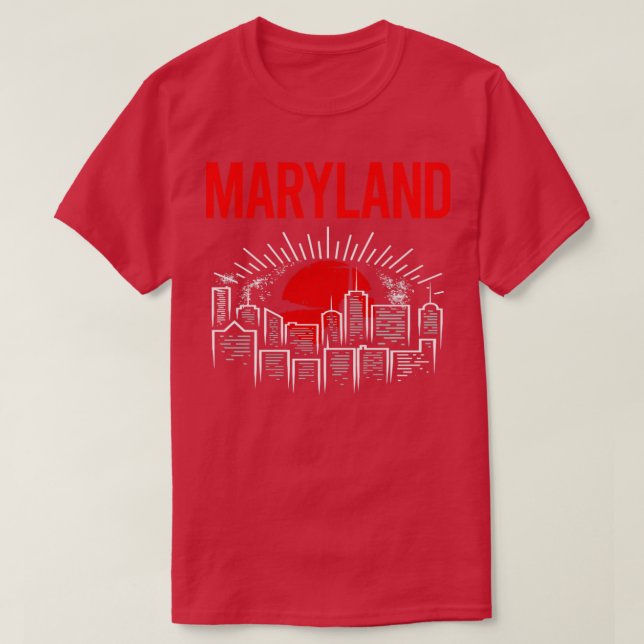 Camiseta Red Moon Maryland (Frente do Design)