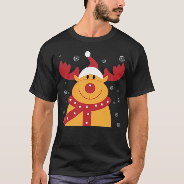 Camiseta Red Nose Rudolph Reindeer (Frente)