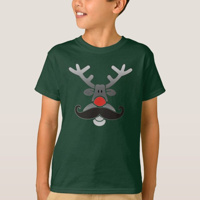 Camiseta Red Nosed com bigode (Frente)