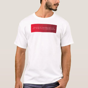 Camiseta Red Ombre Stripes, Painter & Decorator Adverter