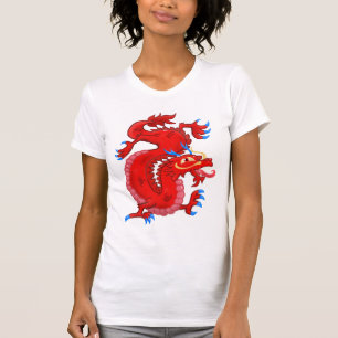 Camiseta Red Oriental Dragon