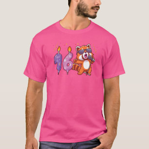Camiseta Red Panda 16º aniversário Diversão Pandas Animal G