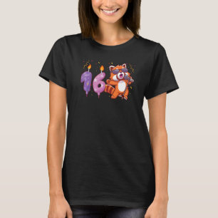 Camiseta Red Panda 16º aniversário Diversão Pandas Animal G