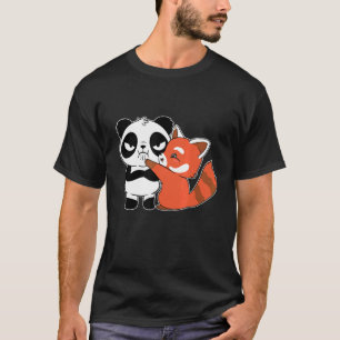 Camiseta Red Panda Abraça Urso de Panda Super Bears