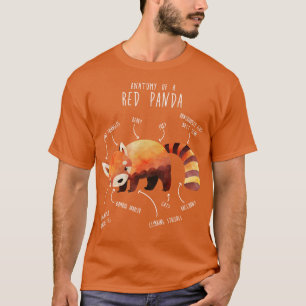 Camiseta Red Panda Animal Anatomia 1