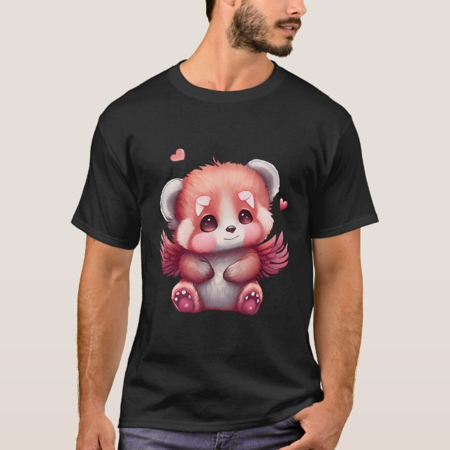 Camiseta Red Panda Animal Com Asas (Frente)