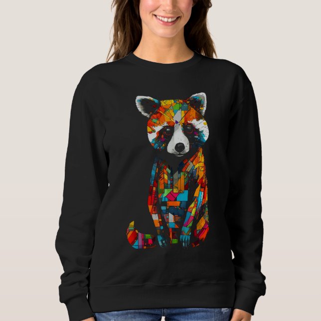 Camiseta Red Panda Artwork Colourful - Animal Panda (Frente)