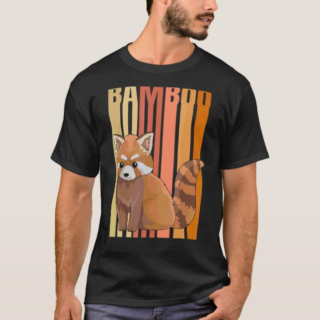 Camiseta Red Panda Bamboo Para Um Panda Vermelho (Frente)