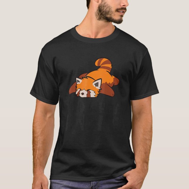 Camiseta Red Panda Bamboo Zoo Eu Faço O Que Quero Panda Ver (Frente)