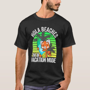 Camiseta Red Panda Beach VacMode Surfboard Summer Hol