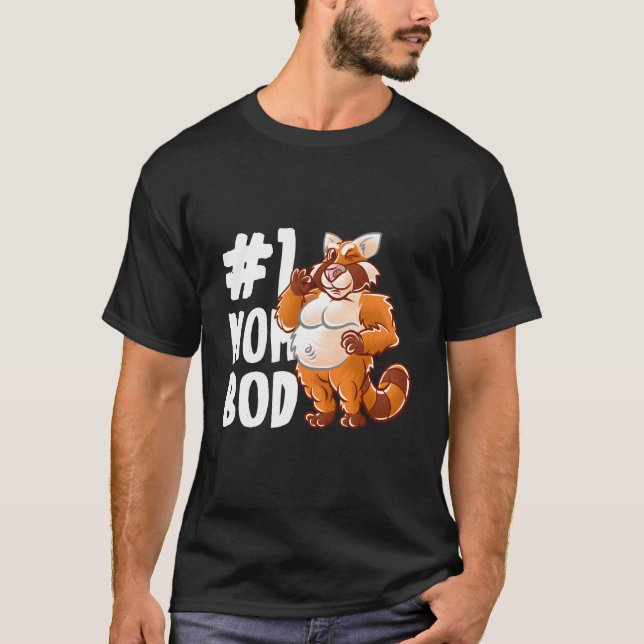 Camiseta Red Panda Bear Mom Best Mom Bod Mommy Mama Mother' (Frente)