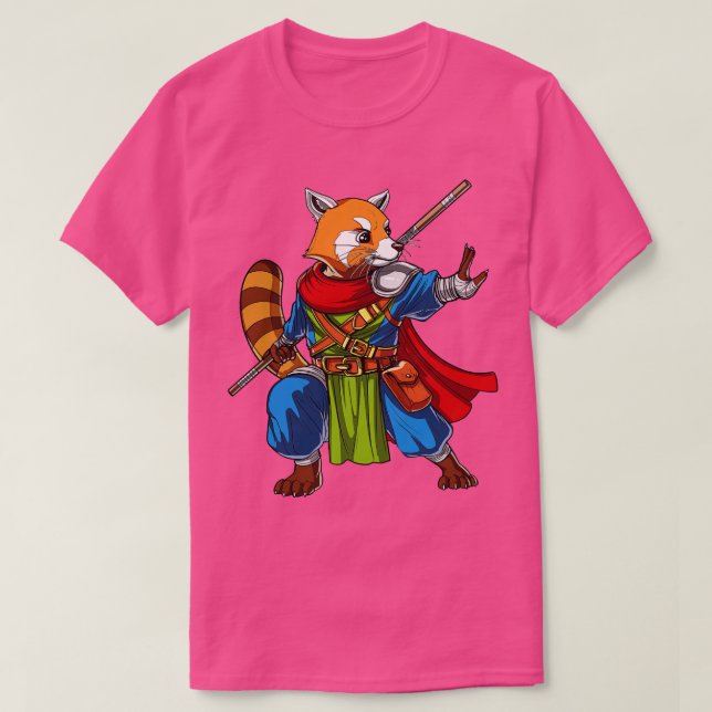 Camiseta Red Panda Bear Ninja (Frente do Design)