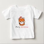 Camiseta Red Panda Christmas Snow Winter Animais Pandas<br><div class="desc">O panda vermelho no Natal com um chapéu de Papai Noel. Animais engraçados com presentes e neve nas férias. Uma doce saudação de Natal. Os pandas vermelhos são animais bonitos e perfeitos para o Natal.</div>