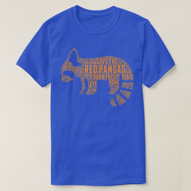 Camiseta Red Panda cita Art Design (Frente do Design)