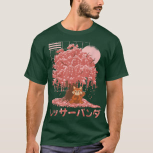 Camiseta Red Panda Day Cherry Blossoms Bloom Pink Sakura Tr