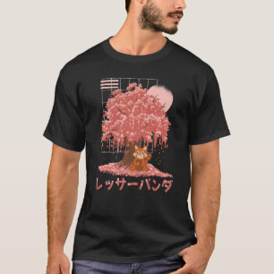 Camiseta Red Panda Day Cherry Blossoms Bloom Pink Sakura Tr