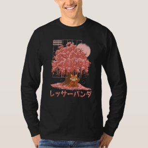 Camiseta Red Panda Day Cherry Blossoms Bloom Pink Sakura Tr