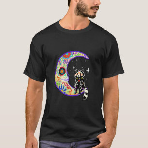 Camiseta Red Panda Dia De Los Muertos Skeleton