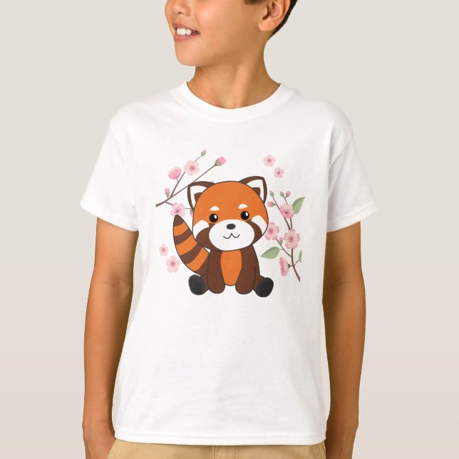 Camiseta Red Panda Doce Animais Para Kawaii Kawaii (Frente)