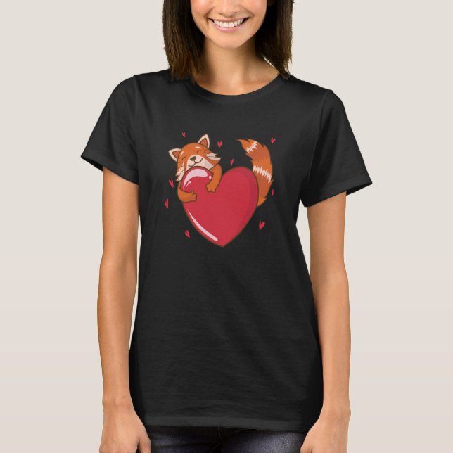 Camiseta Red Panda está em Love Bear Cat Bamboo (Frente)