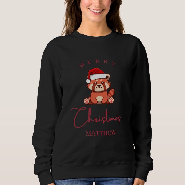 Camiseta Red Panda: Feliz Natal Matthew (Frente)