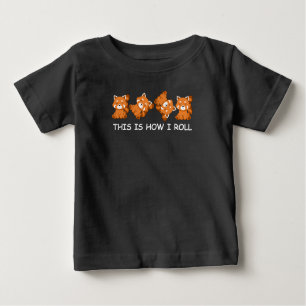 Camiseta Red Panda Gift Kids É Assim Que Eu Rolo