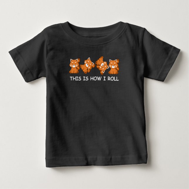 Camiseta Red Panda Gift Kids É Assim Que Eu Rolo (Frente)