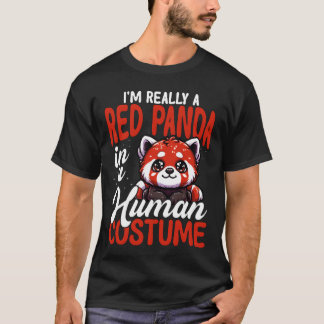 Camiseta Red Panda in Human Costume Funny vintage