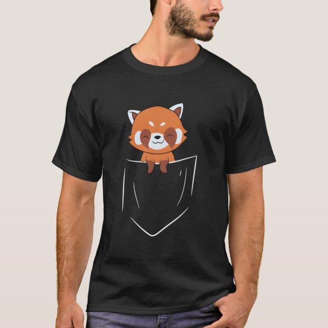 Camiseta Red Panda In Pocket Animal In Pocket (Frente)
