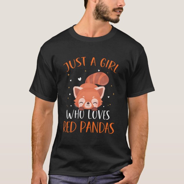 Camiseta Red Panda Just A Who Love Red Pandas (Frente)