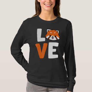 Camiseta Red Panda Love Animal Red Panda