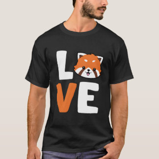 Camiseta Red Panda Love Animal Red Panda
