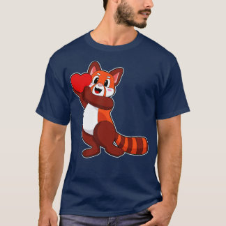 Camiseta Red Panda no Love with Heart