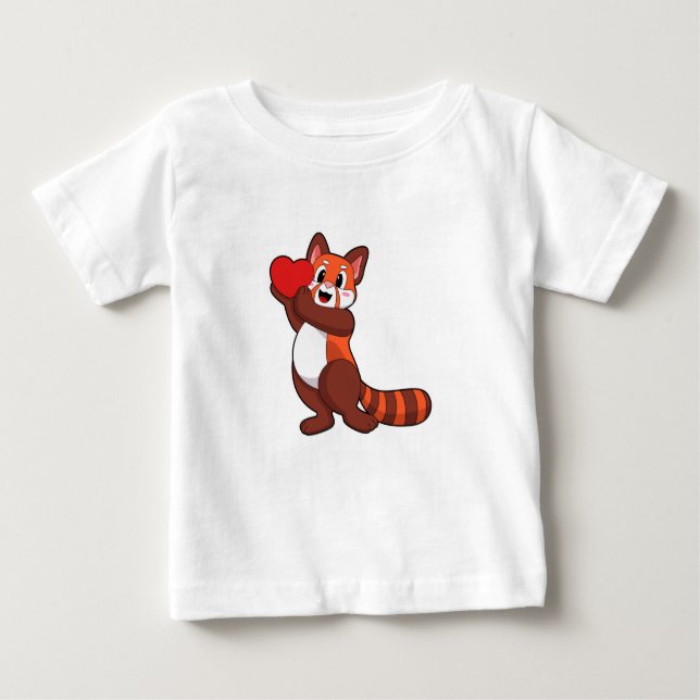 Camiseta Red Panda no Love with Heart.PNG (Frente)