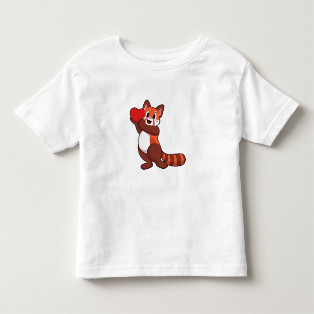 Camiseta Red Panda no Love with Heart.PNG (Frente)