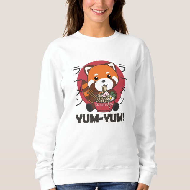 Camiseta Red Panda Ramen Kawaii Noodles (Frente)
