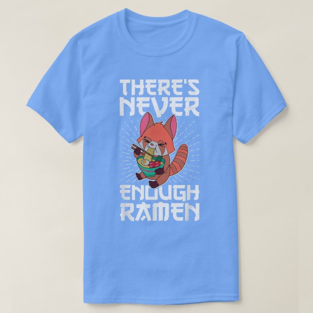 Camiseta Red Panda Ramen Noodle Japão Cuisine Japonês Ásia (Frente do Design)