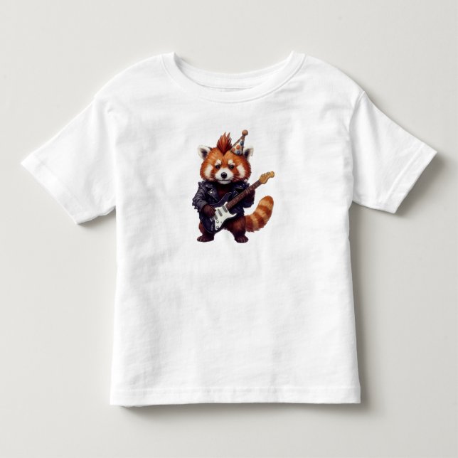Camiseta Red Panda Rocker (Frente)