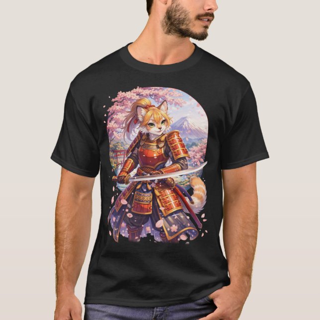 Camiseta Red Panda Samurai  (Frente)