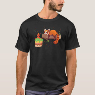 Camiseta Red Panda segundo aniversário Pandas Animal Graphi