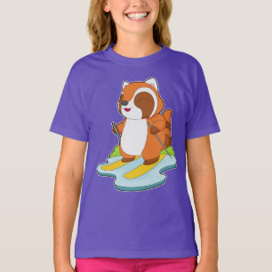 Camiseta Red Panda Skier Ski