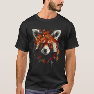 Camiseta Red Panda Trabalho de arte Animal Panda