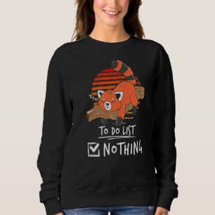 Camiseta Red panda, um bicho preguiçoso para fazer a lista