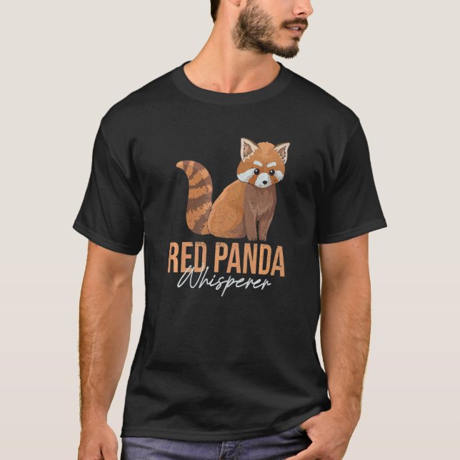 Camiseta Red Panda Whisperer For A Red Panda Zoo Keeper (Frente)