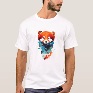 Camiseta Red Panda Wild Nature Colors Art